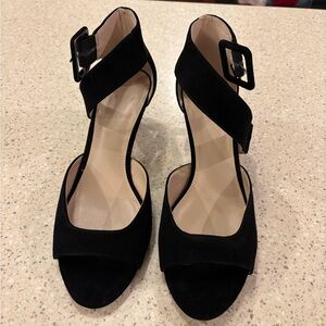 Pelle Moda Berlin Black Suede Heels